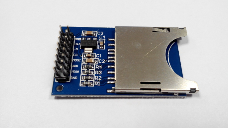 SD слот- картридер  на плате 5V/3.3V