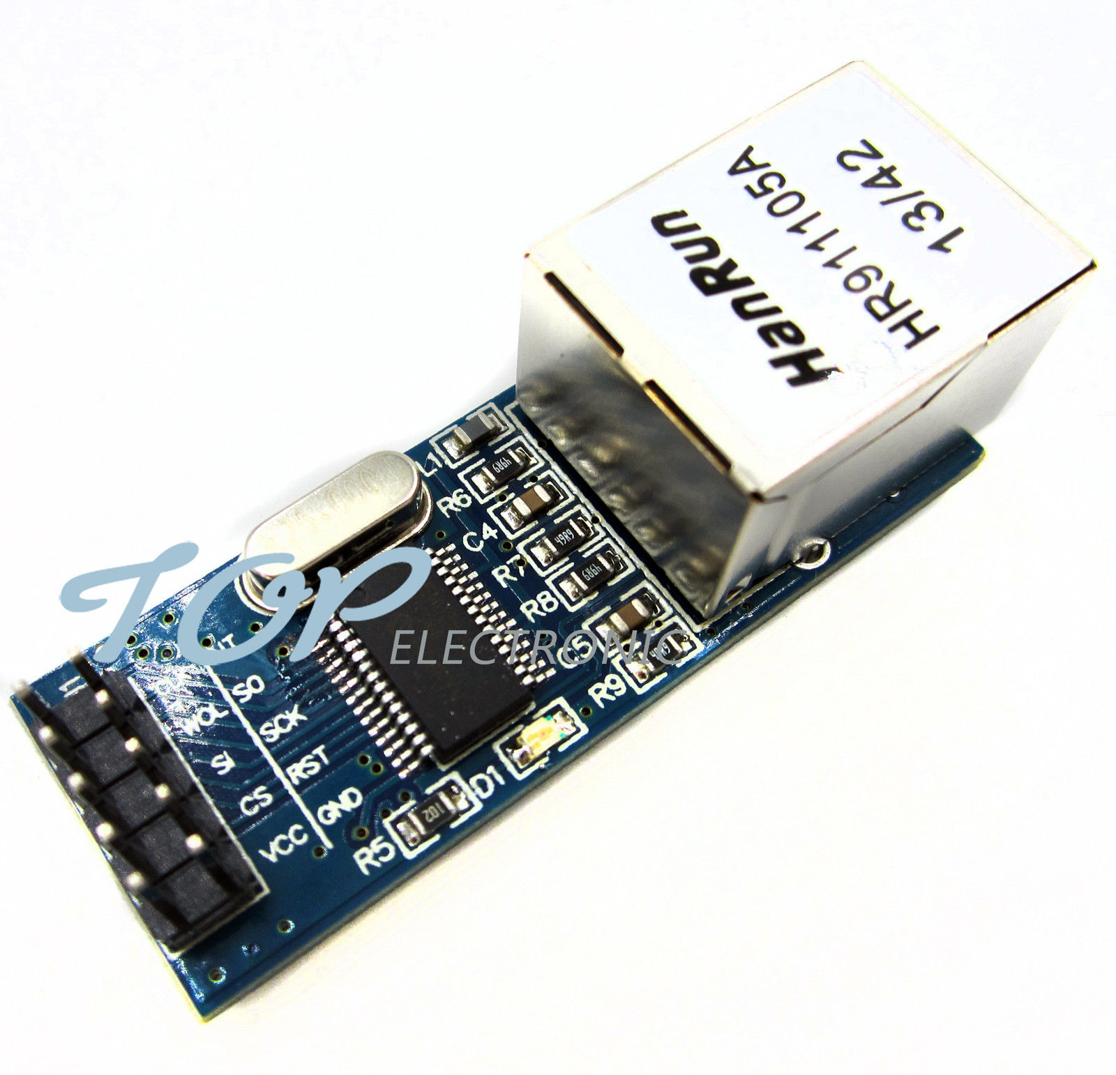 ENC28J60 mini   Автономный Ethernet контроллер с последовательным интерфейсом SPI (3.3V)