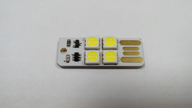 USB  светодиодная подсветка 4 Led SMD (50х50)