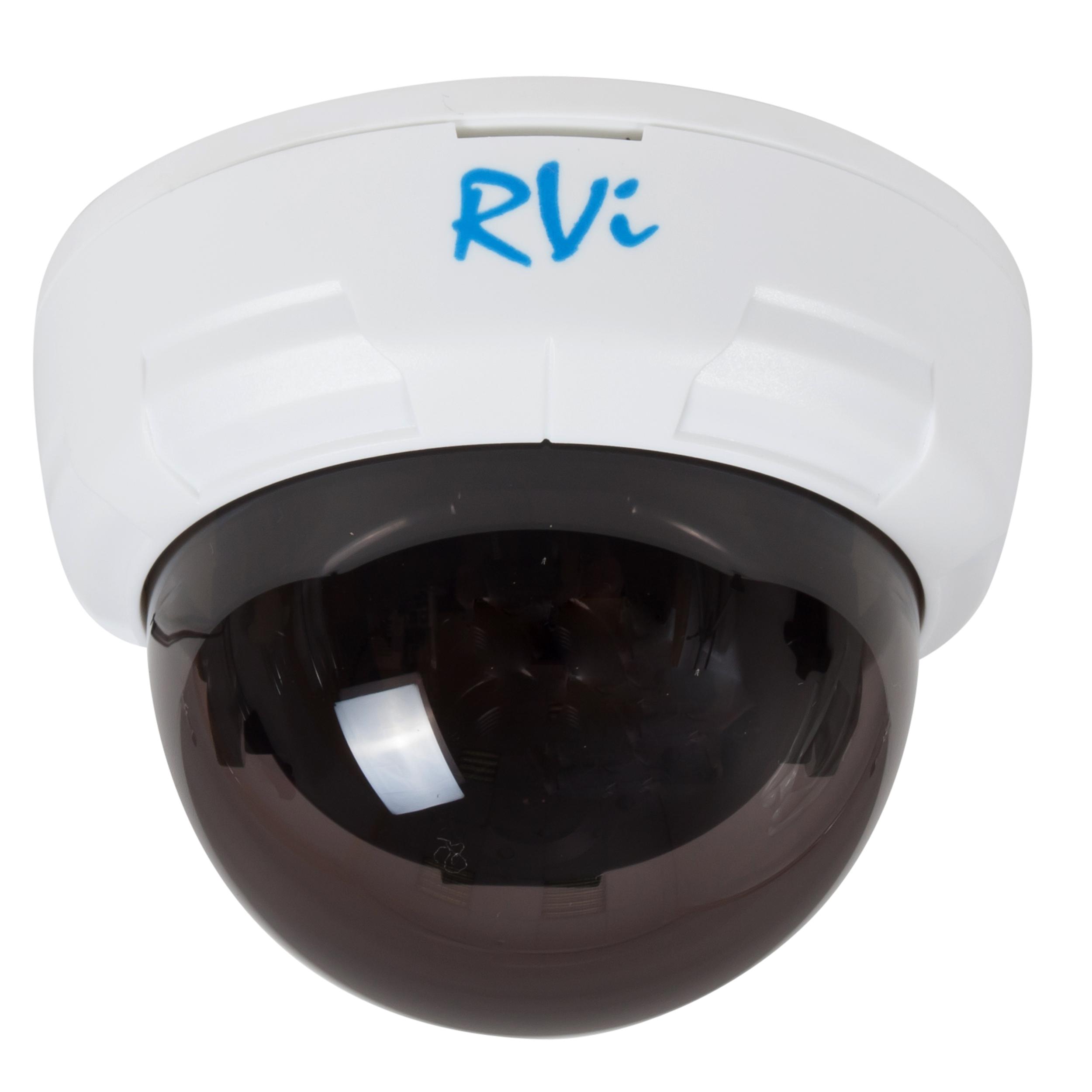 RVi-E25 (3,6 мм) цв видеокамера "купол", 540 ТВЛ, 0,8 лк, DC 12 В, 120 мА,97ммх65мм
