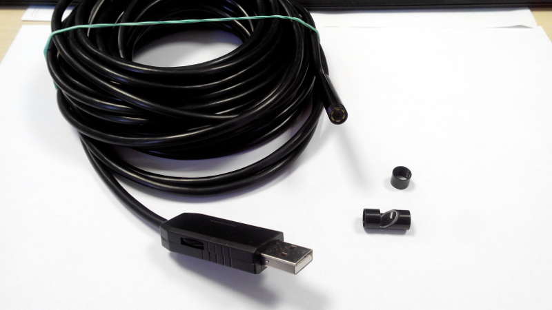Эндоскоп USB, видеокамера d=7мм., кабель 10м.