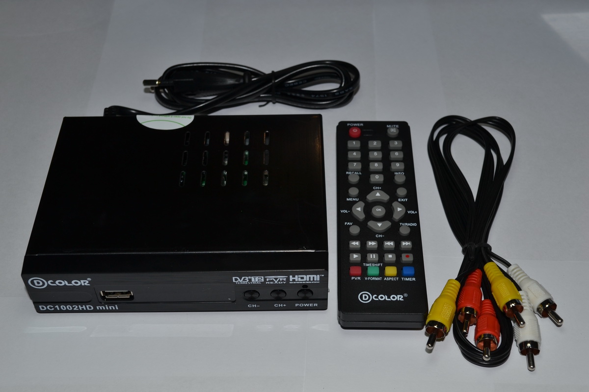 DC1002HD DVB-T2 MSTAR 7T00, Металл, RCA, HDMI, USB, LED-дисплей, эфирный цифровой тюнер 
