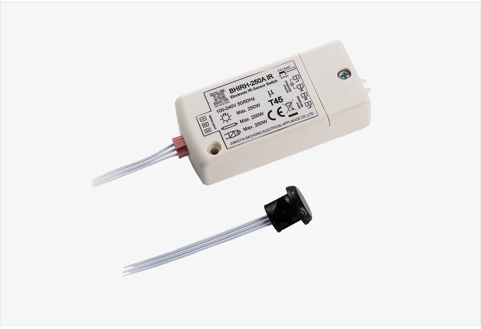 ИК-датчик BHIRH-250A 100-240v, 50/60Hz бесконтактный переключатель для светодиодных ламп 