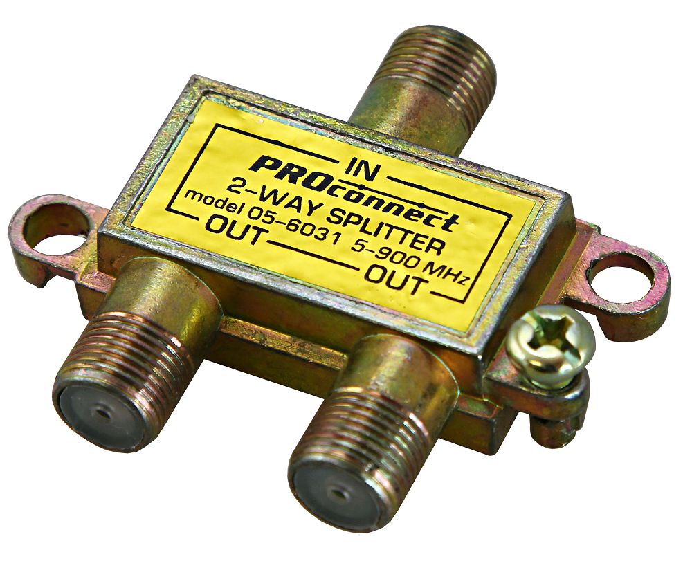 Splitter на 2TV 5-900 MHz  разветвитель (Proconnect)