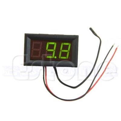 Цифровой термометр с датчиком 1м  -50 - 100гр  5-12V (зеленый)
