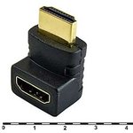 HDMI гнездо - HDMI вилка переходник угловой(HAP-017)