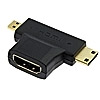 HDMI F to mini HDMI + Micro HDMI переходник