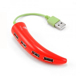 Разветвитель USB 2.0 Konoos UK-43, 4 порта USB "Перец"