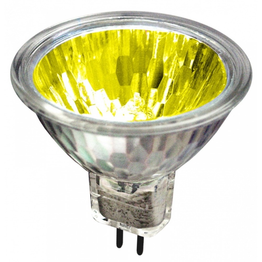 Лампа для камина диммируемый JCDR GU5.3 50W 220-240V 50-60 Гц, цвет - желтый (оранжевый)