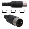 DIN 5pin  вилка  на кабель (7-0251)