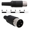 DIN 3pin  вилка  на кабель(7-0251)