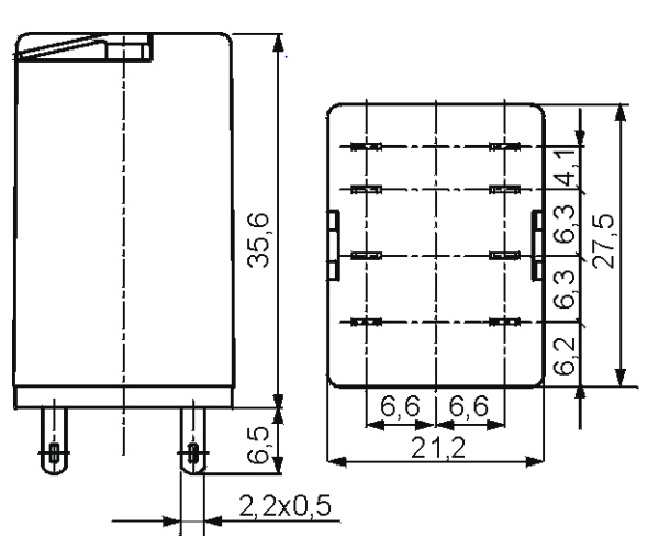 R2N-2012-23-5230-WT, Реле 230VAC 2 Form C 250VAC/12А 
