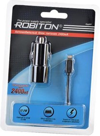ROBITON App04 Car Charging Kit 2.4A iPhone/iPad (12-24V)  Адаптер/блок питания 