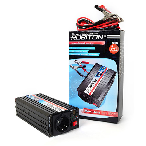 ROBITON R500  500W  24V-220V  инвертор  автомобильный  USB выход